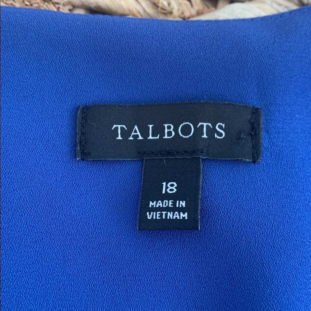 Talbots Etched Toile Belted Smocked Dress - Picture 10 of 12
